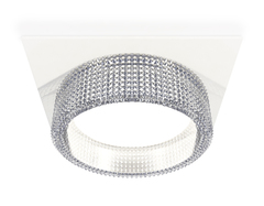 Комплект встраиваемого светильника XC8061030 SWH/CL белый песок/прозрачный GX53 (C8061, N8480)