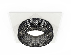 Комплект встраиваемого светильника XC7631021 SWH/BK белый песок/тонированный MR16 GU5.3 (C7631, N7192)