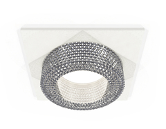 Комплект встраиваемого светильника XC7631020 SWH/CL белый песок/прозрачный MR16 GU5.3 (C7631, N7191)