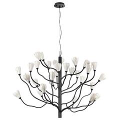 5090/30 MODERN ODL25 553 черный матовый/белый/фарфор Люстра G4 LED 30*5W GARDI