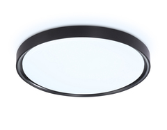 Потолочный светодиодный светильник FZ1248 BK черный IP54 30W 5000K D380*60 (Без ПДУ)