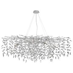 4970/14 HALL ODL24 615 матов.серебристый/алюмин./хрусталь Люстра G9 14*40W DELICA