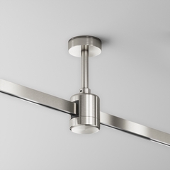 Крепление потолочное Short 78мм с прямым коннектором питания Flarity платина TRA156C-IPC1-PT. TM Maytoni