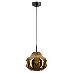 5097/4LA PENDANT ODL25 363 черный/золотой/металл/стекло Подвес LED 4W 4000K 388Лм VASO