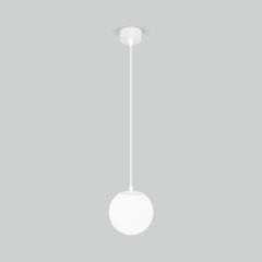 Светильник садово-парковый со стеклянным плафоном Sfera H 35158/H белый