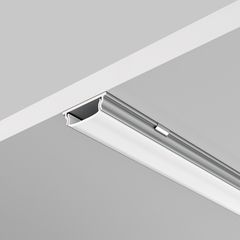 Алюминиевый профиль накладной с вертикальным изгибом 18x6 (Серебро, 2 м), ALM-1806-S-2M 631016