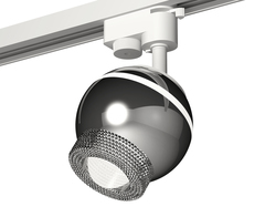 Комплект трекового светильника XT1104001 PSL/CL серебро полированное/прозрачный GU5.3 LED 3W 4200K (A2520, C1104, N7191)
