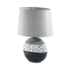8119/1T COMFI LN26 489 серый, керамика/текстиль Настольная лампа E27 1*60W 220V AVALONA