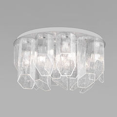 Умный потолочный светильник с плафонами из фактурного стекла 381/10