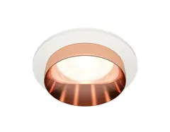 Комплект встраиваемого светильника XC6512025 SWH/PPG белый песок/золото розовое полированное MR16 GU5.3 (C6512, N6135)