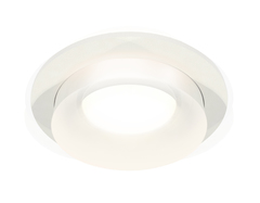 Комплект встраиваемого светильника с акрилом XC7621044 SWH/FR белый песок/белый матовый MR16 GU5.3 (C7621, N7165)