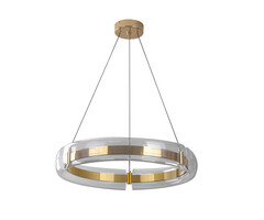 08001-70,33 Подвес диммируемый Риколь золото d70 h100 Led 160W (3000-6000K) с пультом ДУ