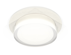 Комплект встраиваемого светильника с акрилом XC7621043 SWH/FR/CL белый песок/белый матовый/прозрачный MR16 GU5.3 (C7621, N7160)