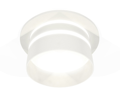 Комплект встраиваемого светильника с акрилом XC7621042 SWH/FR белый песок/белый матовый MR16 GU5.3 (C7621, N7141)