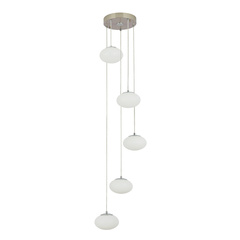 Citilux ATMAN SMARTCL226A051 LED RGB Умная каскадная люстра Матовый Хром