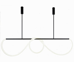 08041K-150,19(4000K) Подвес диммируемый Далия черный L150 h100 Led 90W (4000K) с пультом ДУ