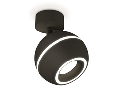 Комплект поворотного светильника с дополнительной подсветкой XM1102015 SBK черный песок MR16 GU5.3 LED 3W 4200K (A2210, C1102, N7111)
