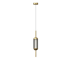 07525-1A,36 Подвес Акари латунь d10 h200 Led 10W (3000K)