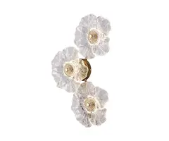 Бра Грея латунь w8*28 h45 Led 3*2W (3000K)