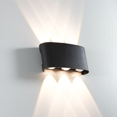 Фасадный светильник ARTE LAMP BOSTO A3122AL-6BK, 6хLED