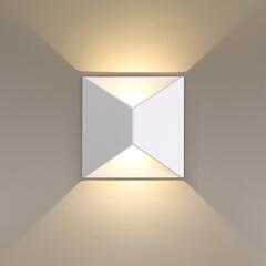 3909/10WL HIGHTECH ODL20 501 белый/металл Настенный светильник LED 3500K 120° 10W 220V IP65 TIBRO