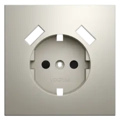 VLS000903 Накладка для розетки с заземлением и защитными шторками, с USB A+A, S70 (кашемир). (ТМ Maytoni)