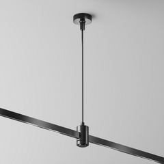 Подвес тросовый Hang с вводом питания Flarity черный, TRA157SW-B1-B. TM Maytoni