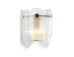 Светильник настенный LH31257/2 BS/CL латунь/прозрачный E14*2 max 40W 220*150*270