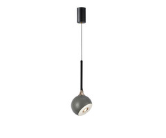 07529-1A,16 Подвес Тимо серый d12 h165 Led 8W (4000K) с лифтом