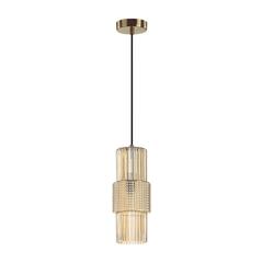 5019/1 MODERN ODL23 481 бронзовый/янтарный металл/стекло Подвес E14 1*40W PIMPA