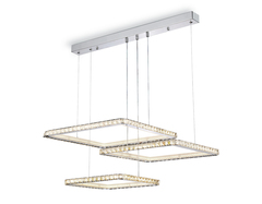 Светильник светодиодный подвесной управляемый FA1759/3 CH хром 180W 3000K+6400K/3000K/6400K/4200K+4200K 680*460*740 (ПДУ РАДИО 2.4G)