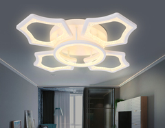 Потолочный светодиодный светильник с пультом FA575/4+1 WH белый 106W 620*620*120 (ПДУ РАДИО 2.4G)