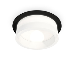 Комплект встраиваемого светильника XC8051015 SBK/FR черный песок/белый матовый GX53 (C8051, N8401)