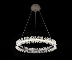 08243,12A Подвес Лаура матовый никель d60 h150 Led 36W (4000K)
