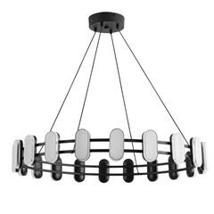 8342/40L LEDIO LN черный/белый металл/акрил Люстра подвесная LED 40W 4000K 220V OVELA