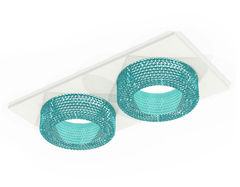 Комплект встраиваемого светильника XC7635023 SWH/BL белый песок/голубой MR16 GU5.3 (C7635, N7194)