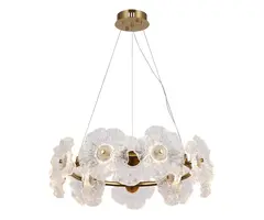 Люстра Грея латунь d60 h120 Led 12*2W (3000K)