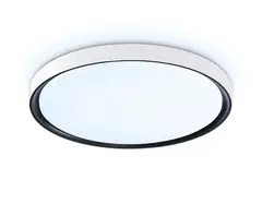Потолочный светодиодный светильник FZ1247 WH/BK белый/черный IP54 20W 5000K D300*60 (Без ПДУ)