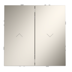 VLS020703 Выключатель встраиваемый VOLTUM S70 для жалюзи 10А, (кашемир). (ТМ Maytoni)