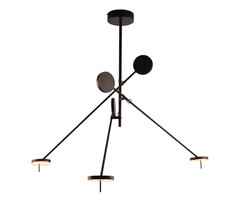 09440-3A,19(3000K) Люстра Некси черный d170 h100 Led 24W (3000K)