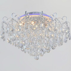 04024-0.3-07 WH+SILVER PN+RGB светильник потолочный