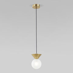 Подвесной светильник с фактурным плафоном 302004 латунь