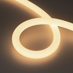 Светодиодная лента герметичная MOONLIGHT-TOP-A336-D25mm 24V Warm3000 360deg (14.4 W/m, IP65, 2835, 5m, wire x2) (Arlight, Вывод кабеля прямой)