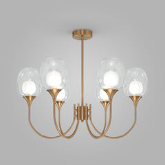 Умный потолочный светильник 70217/6 латунь