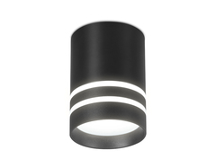 Накладной светодиодный точечный светильник TN242 BK/S черный/песок LED 4200K 12W D80*100