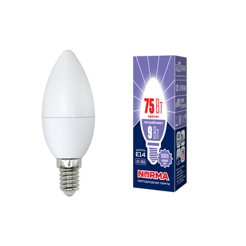 LED-C37-9W/DW/E14/FR/NR Лампа светодиодная. Форма 