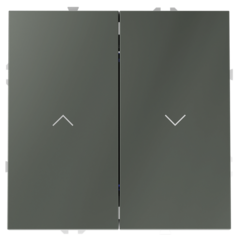 VLS020706 Выключатель встраиваемый VOLTUM S70 для жалюзи 10А, (титан). (ТМ Maytoni)