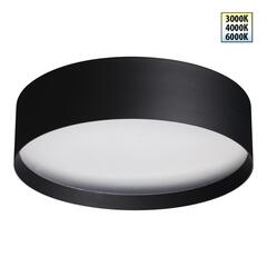 359601 OVER NT25 394 черный Светильник накладной светодиодный с переключ. цв. температуры IP20 LED 36W 220-240V 3000К\4000К\6000К ORBIS
