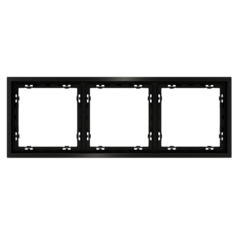VLSM120312 Рамка металлическая на 3 поста, S70 Metal (антрацит). (ТМ Maytoni)