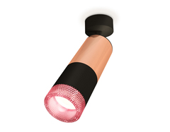 Комплект поворотного светильника XM6302002 SBK/PPG/PI черный песок/золото розовое полированное/розовый MR16 GU5.3 (A2210, C6326, A2010, C6302, N6152)